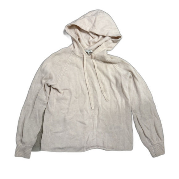 Vince Women Sweater Chiffon 100% Cashmere Hoodie Knit Pullover SMALL PETITE - Picture 1 of 8